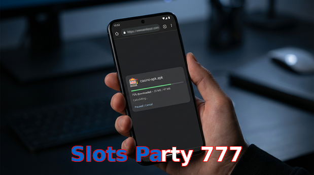 Main screen of Slots Party 777 apk page for PK players