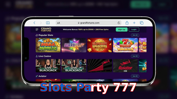 Main screen of Slots Party 777 ios page for PK players